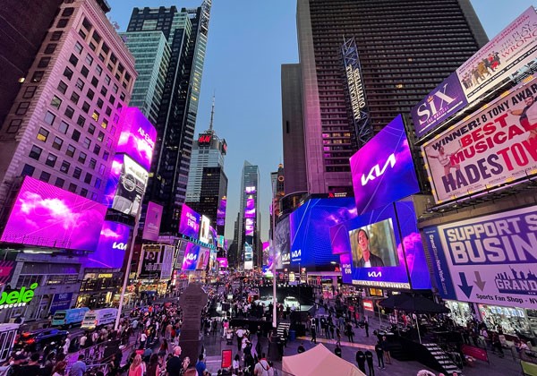 Kia Times Square takeover